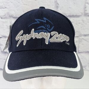 NEW Vtg 2000 Sydney Olympics Millennium Collection Navy Blue Hat